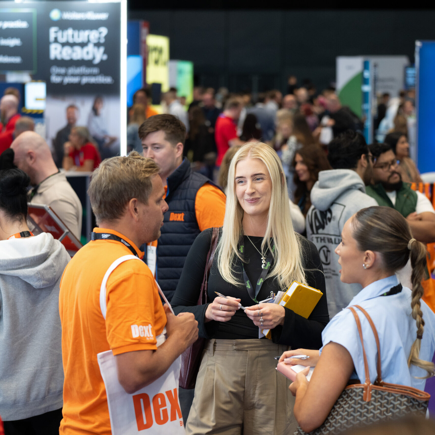 Busy aisles at accountex